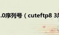 cuteftp9.0序列号（cuteftp8(3序列号）)