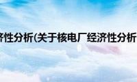 核电厂经济性分析(关于核电厂经济性分析的简介)