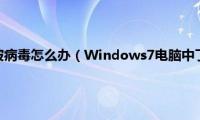 电脑中了冲击波病毒怎么办（Windows7电脑中了冲击波病毒如何解决）