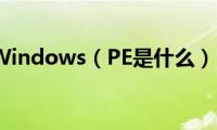 Windows（PE是什么）