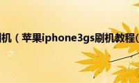 iphone3gs(刷机（苹果iphone3gs刷机教程(图文详解)）)