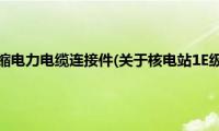 核电站1E级热缩电力电缆连接件(关于核电站1E级热缩电力电缆连接件的简介)