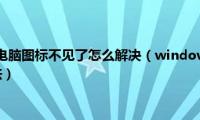 win7桌面我的电脑图标不见了怎么解决（windows7没有我的电脑图标解决方法）