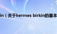 hermes(birkin（关于hermes birkin的基本详情介绍）)