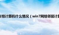 win7无法查看工作组计算机什么情况（win7网络邻居计算机无法访问怎么解决）