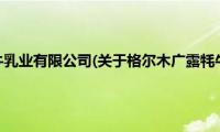 格尔木广露牦牛乳业有限公司(关于格尔木广露牦牛乳业有限公司的简介)