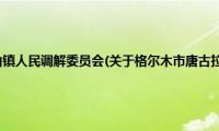 格尔木市唐古拉山镇人民调解委员会(关于格尔木市唐古拉山镇人民调解委员会的简介)