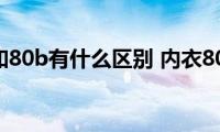 内衣80a和80b有什么区别(内衣80a和80b的区别)