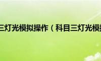 2023科目三灯光模拟操作（科目三灯光模拟图解）