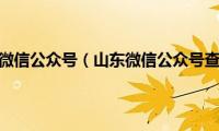 山东疾控微信公众号（山东微信公众号查违章）