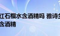 雅诗兰黛红石榴水含酒精吗(雅诗兰黛红石榴水有没有含酒精)