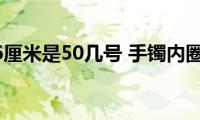 手镯内圈6厘米是50几号(手镯内圈6厘米是多大)