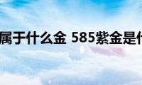 585紫金属于什么金(585紫金是什么金)