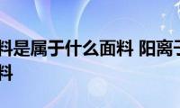 阳离子面料是属于什么面料(阳离子面料是一种什么面料)