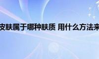 怎样判断自己皮肤属于哪种肤质(用什么方法来判断自己皮肤属于哪种肤质)