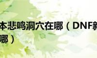 dnf95版本悲鸣洞穴在哪（DNF新地图的悲鸣洞穴在哪）