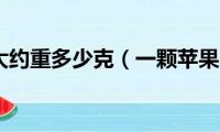 一个苹果大约重多少克（一颗苹果一般重多少克）