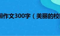 美丽的校园作文300字（美丽的校园作文范文）