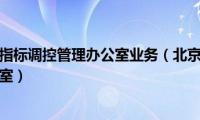 北京市小客车指标调控管理办公室业务（北京市小客车指标调控管理办公室）