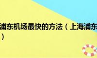 从虹桥机场到浦东机场最快的方法（上海浦东机场到上海南站最快的方法）