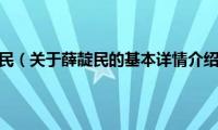 薛靛民（关于薛靛民的基本详情介绍）