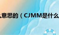 cj是什么意思的（CJMM是什么意思）