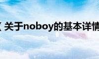 noboy（关于noboy的基本详情介绍）