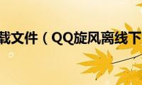 qq旋风下载文件（QQ旋风离线下载是什么意思）