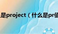 什么是project（什么是pr值）