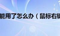 鼠标右键不能用了怎么办（鼠标右键不能用）