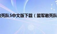 盟军敢死队5中文版下载（盟军敢死队5）