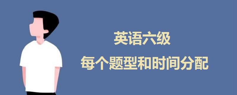 英语六级每个题型和时间分配