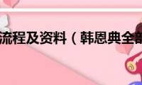 注册公司流程及资料（韩恩典全部资料）