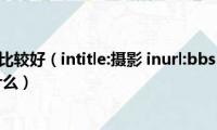 摄影论坛哪个比较好（intitle:摄影(inurl:bbs 和 inurl:bbs 摄影 区别是什么）)