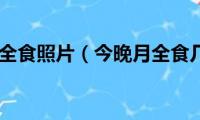 今晚月全食照片（今晚月全食几点）