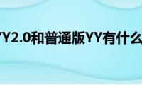 yy版本（YY2.0和普通版YY有什么区别么）